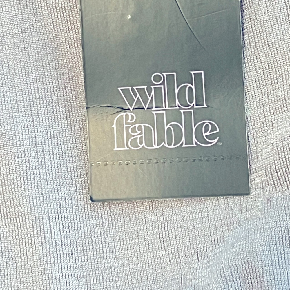 NWT Wild Fable square neck body con silver shimmer dress, size large. Beautiful! - Picture 11 of 12